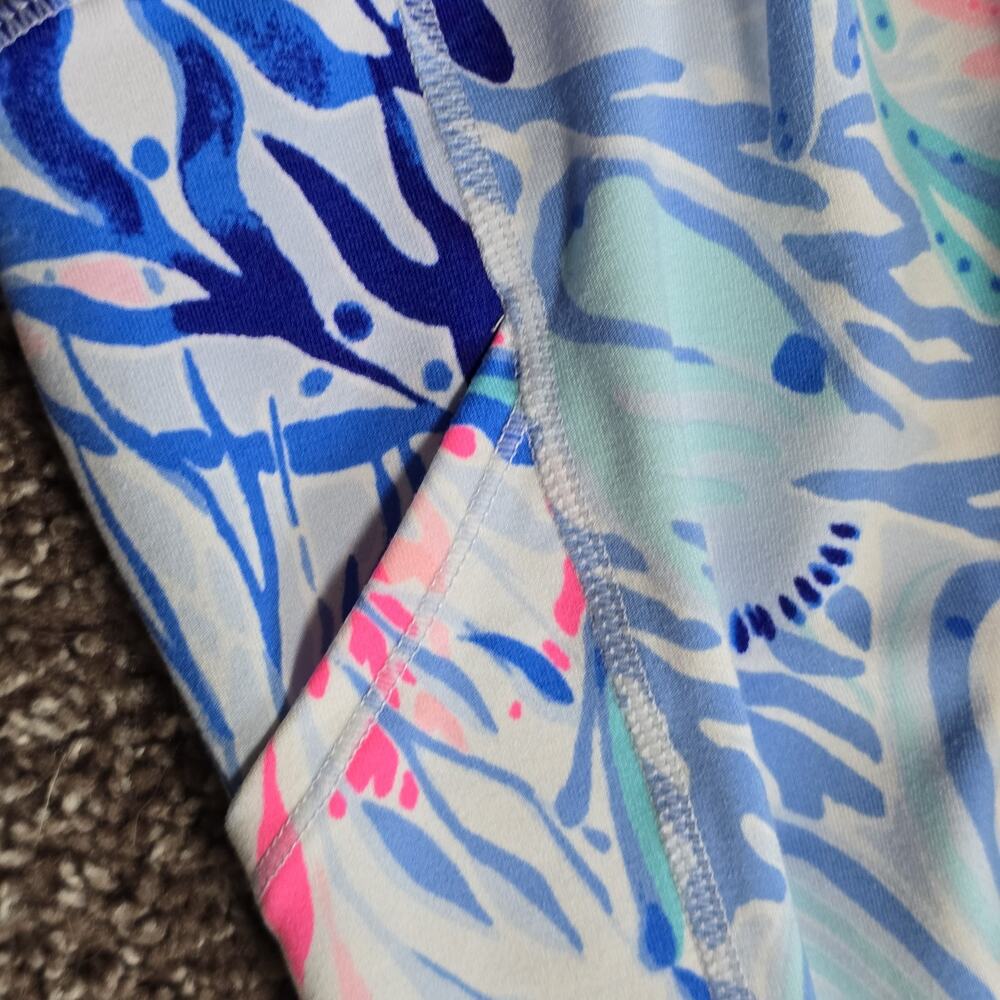 Lilly Pulitzer Luxletic Leggings XXS Womens Blue Pink - Picture 5 of 7